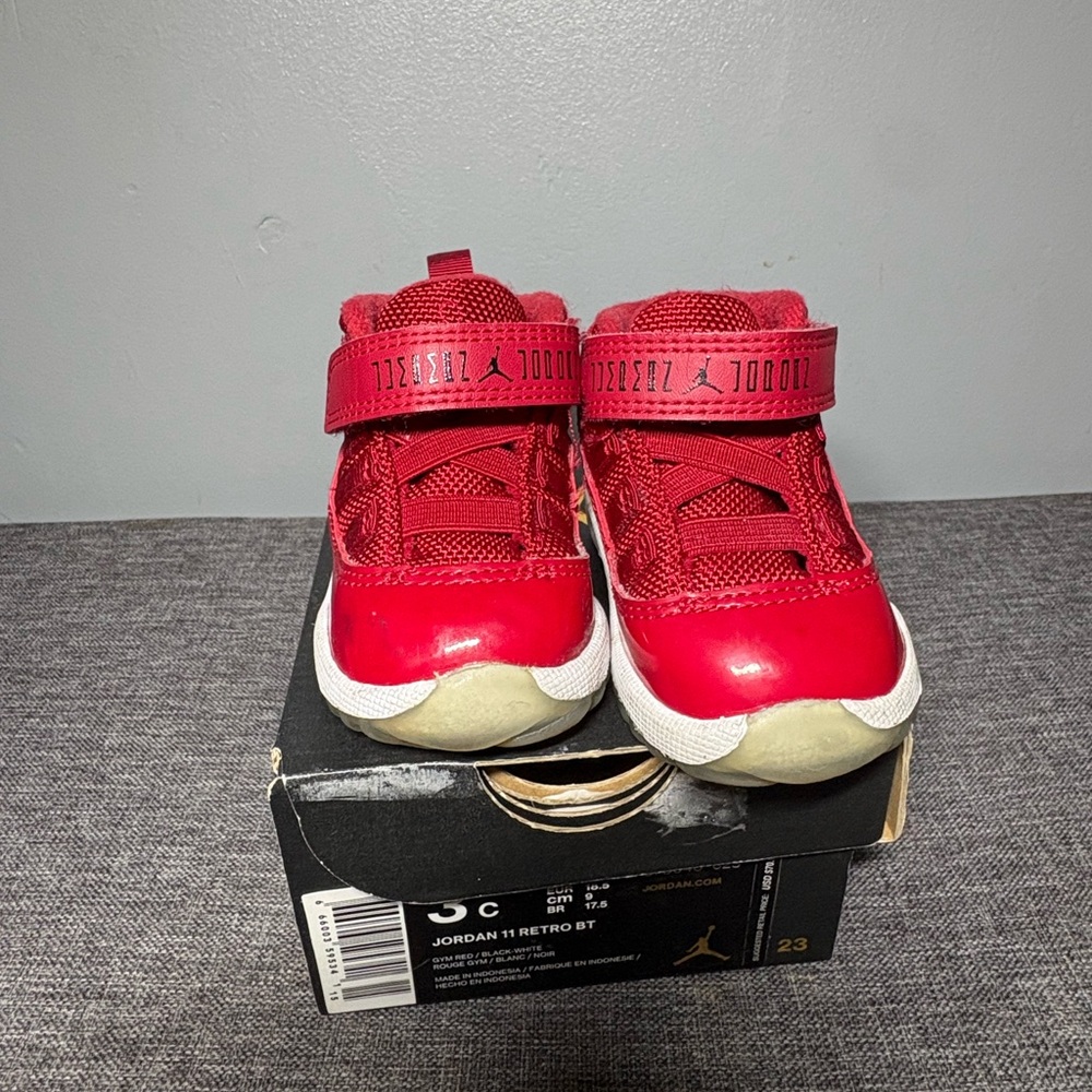 Jordan Kids Bright Red Sneakers